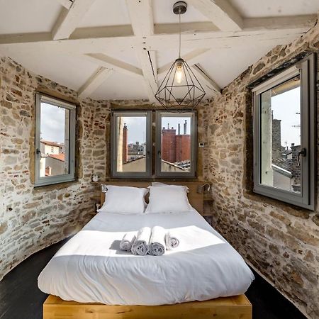 Sky'Room - Jacuzzi & Vue - Vieux Lyon Luaran gambar